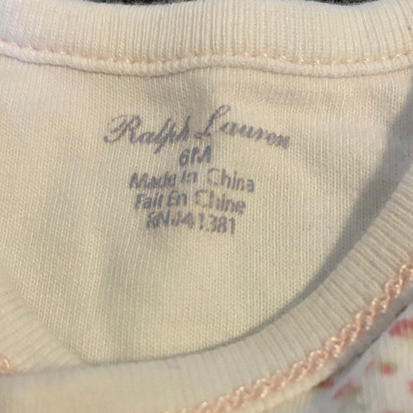 Ralph Lauren Pink Patterned Kids Sleep Sack - Picture 2 of 6